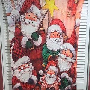 Santa Family & Friends Print Throw Blanket - Super Soft Lap Blanket NWT